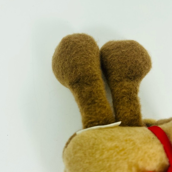 Vintage Rodney Reindeer Plush Small 3” Soft Eyes - Picture 6 of 8